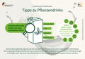 Grafik zeigt auf, auf welche Nährstoffe Eltern achten müssen, wenn sie ihren Kleinkindern statt Kuhmilch Pflanzendrinks geben.