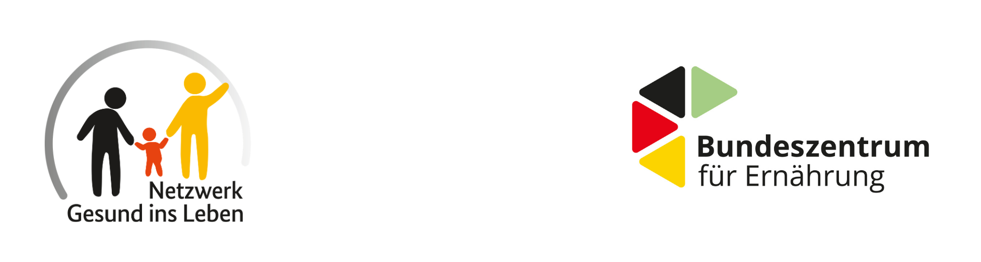 Logos des Netzwerks Gesund ins Leben und des Bundeszentrum für Ernährung
